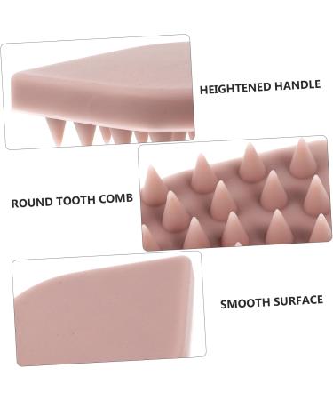 Healeved Bath Brush & Laundry Collector - Pink Silica Gel Shampoo & Dog Scrubber Comb (8.5x7cm) | International Shipping Available - Buy Online on GoSupps.com