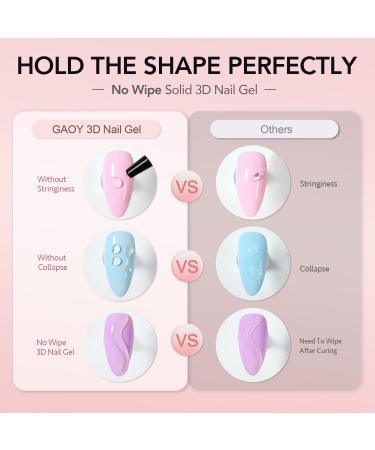 GAOY 3D Nail Gel - 15g Clear Sculpting Gel for Nail Art Molding & Rhinestone Decoration | International Shipping Available - Buy Online on GoSupps.com