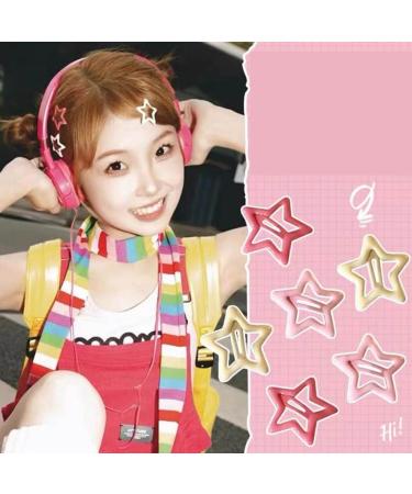 Limtula 21 s Girls Small Snap Hair Clip 1inch Sweet Star Side Clip Metal Hairpin Gift Hair Accessories for Women - Buy Online on GoSupps.com