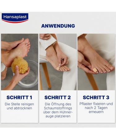 Hansaplast Chicken Eyes Plaster - Salicylic Acid Treatment for Pain Relief (1 x 8 Pieces) | Effective Foot Care Solution for Smooth Skin - Buy Online on GoSupps.com