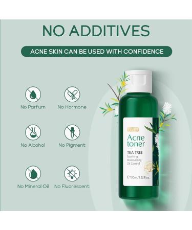 Tea Tree Toner for Oily Skin | Purifying Facial Toner with Aloe Vera & Wild Chrysanthemum | Oil Control & Moisturizing for Radiant Skin - Buy Online on GoSupps.com