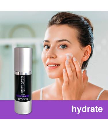 Eraclea Hydrating Night Cream with Melatonin | Anti-Aging Formula with Hyaluronic Acid Peptides & Squalane | Improve Skin Radiance & Reduce Wrinkles (1.0 fl oz - Buy Online on GoSupps.com