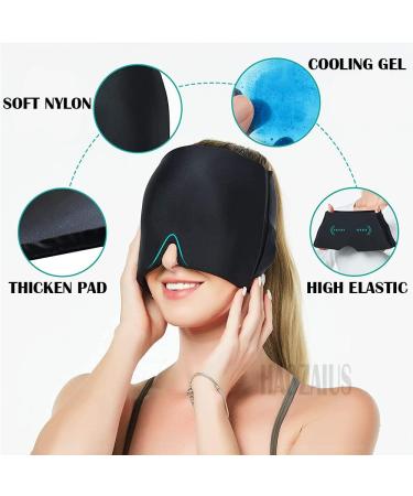 Sleep Eye Mask with Cooling Gel Pad for Men and Women Micro Weighted, Elastic Blackout Eye Cover for Travel and Sleeping - Buy Online on GoSupps.com