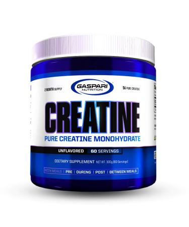 Gaspari Nutrition Pure Creatine Monohydrate 5g of Pure Creatine Boost Muscle and Size (Unflavored 60 Servings)