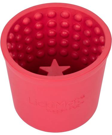 Lickimat Yoggie Pot - Fun & Enrichment Dish for Dogs | Durable Rubber & Slow Feed for All Sizes | Latest Lickimat Red - Buy Online on GoSupps.com