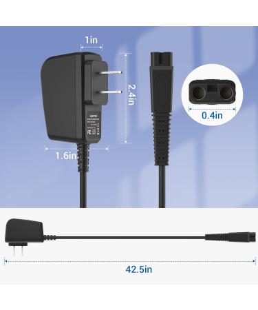 5V 1A Andis Shaver Charger Power Cord Replacement - Compatible with 17150/17165 TS-1/TS-2 Foil Shaver - Buy Online on GoSupps.com