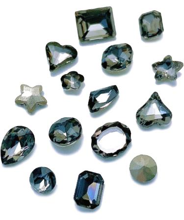 30Pieces Pointed Bottom Nail Rhinestones for Nails Art Decorations Crystal Glass Stone Manicure Nail Decoration Part Nail Decoration Stones Decorative Nail Jewels Nail Art Supplies - Buy Online on GoSupps.com