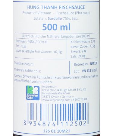 Hung Thanh Fish Sauce - Pack of 2 (2 x 500 ml) | Premium International Shipping - Buy Online on GoSupps.com