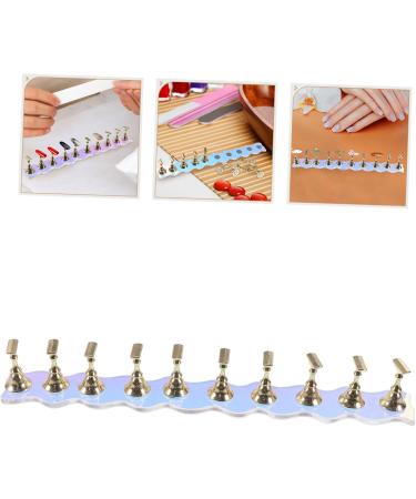 FRCOLOR 1 Set False Nails Stand Nail Tip Display Holder Octopus Clip Black Nail Display Stand Holder False Nails Display Holder Nail Holder Tips Fake Bracket Metal Symphony - Buy Online on GoSupps.com