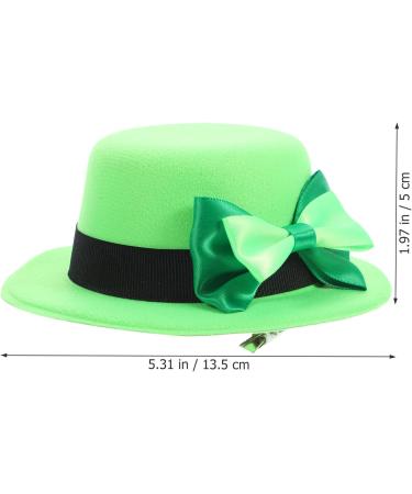 FRCOLOR St. Patricks Day Hat Hair Clips Mini Leprechaun Hat Top Green Hat Hair Clip Small Top Hat St. Patricks Day Fascinator Hat - Buy Online on GoSupps.com