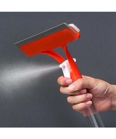 Besreey Cleaning Squeegee | Cleaner Tool Water Spray Scrubber for Glass Cleaning - Mirrors Wiper Shower Door Squeegee Cleaner Effective for Dining Tables Mirrors - Buy Online on GoSupps.com