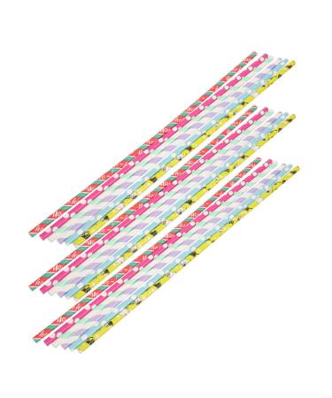 OUNONA 50pcs Marshmallow Stick Sucker Sticks for Cookies Lollipop Sticks Lollipop Holder Sticks Party Drinking Straw DIY Lollipops Sticks Chocolate Candies Paper Super Long