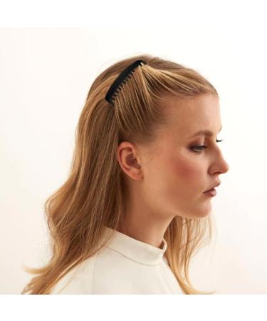 Set of 4 Tort Plain Hair Combs Slides 7cm - Strong Hold Hair Clips for Girls & Women - Buy Online on GoSupps.com