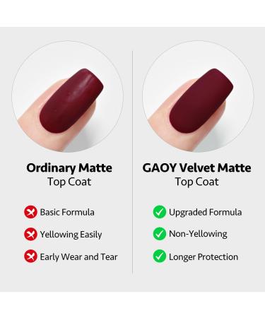 GAOY Gel Top Coat Matte Top Coat and Base Coat Set 3 Pcs 16ml Glossy Matte No Wipe Combination for UV Light Cure Gel Nail Polish - Buy Online on GoSupps.com