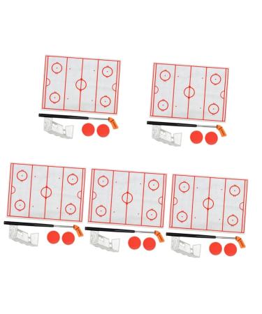 Milist 5 sentences toys hockey toys pucks hockey play parts decompression toy mini hockey pusher hockey bats made of plastic hockey parts club ice hockey set fleece