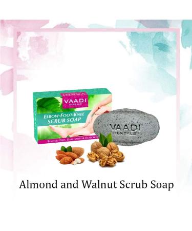 Value Pack of 3 Elbows & Knees Scrub Soap - Almond & Walnut Dead Skin Cell Remover - Softens Skin - Buy Online on GoSupps.com