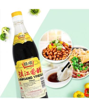 SPIRITCROWD Heng Shun Chinkiang Rice Vinegar 550ml: Ideal for Dumplings - Buy Online on GoSupps.com