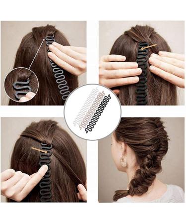 RuiChy Hair Braiding Kit with Topsy Tail Tools, French Braiders, Bun Maker, Hair Pins, and Comb for Women and Girls - Buy Online on GoSupps.com
