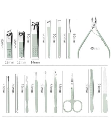 Nail Set  16-in-1 Stainless Steel Professional Repair Set Multipurpose Nail Clippers. Mother  Friend and Colleague Gifts (Green) - Buy Online on GoSupps.com