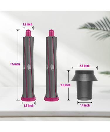 Anti Flight Flyaway Nozzle & 2Pcs Adapter for Dyson Supersonic Hair Dryer HD01 HD02 HD03 HD04 HD08 with 2Pcs 30mm/1.2in Long Hair Curling Barrels for Dyson Airwrap HS01 HS05 Styler - Buy Online on GoSupps.com