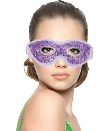 2 Pack Reusable Eye Mask Cooling Gel | Sleep Mask for Migraines Dark Circles & Swollen Eyes - Purple - Buy Online on GoSupps.com
