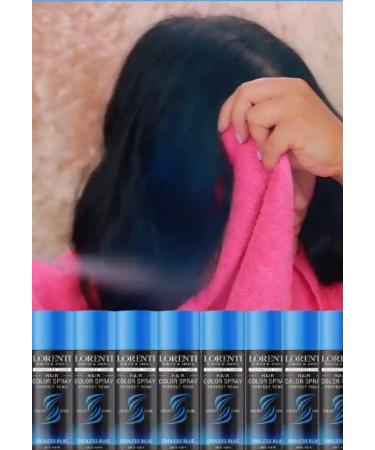 Lorenti Hair Color Spray | Temp Perfect Tone | Anti-Fade Colour Protection | Endless Blue 150 ml - Buy Online on GoSupps.com