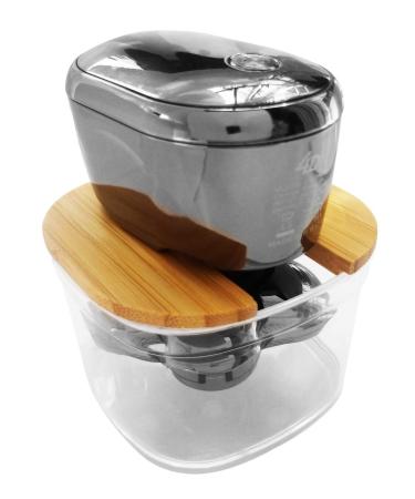 FitSand Bamboo Shaver Rinse Stand for Skull Shaver Pitbull Silver PRO & Compatible Electric Shavers - Buy Online on GoSupps.com