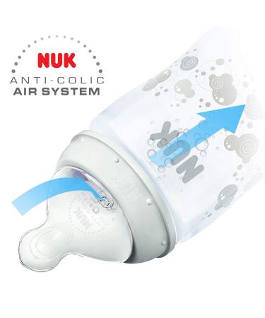 NUK First Choice+ Baby Bottles | Anti-Colic Silicone Teat | BPA Free | 150ml | 4 Pack | 0-6 Months International Shipping Available - Buy Online on GoSupps.com