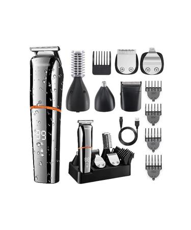 Multi Functional Waterproof Hair Clipper with LCD Digital Display Electric Hair Clipper Nose Hair Clipper 160mm D