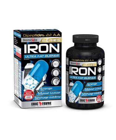 IRON ULTRA FAT BURNER E.A.A Liquid Grease Burner - Powerful and Effective Biaminoe Complex Glavanoid - Slimming Women and Men - French Laboratory Eric Favre
