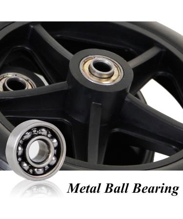 Wheelchair Wheels 6/7/8 Inch Front Caster Disabled Walkers Wheels Anti-Slip Replacement Wheels PVC Solid Tires - Equipped with 8MM Mounting Screw - Buy Online on GoSupps.com
