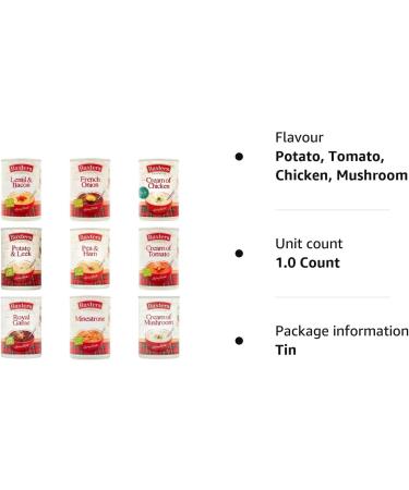Baxters Favourites Soup Bundle - Contains 9 x Tins (400g) - Buy Online on GoSupps.com