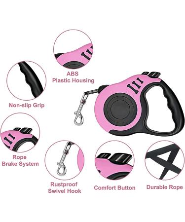 Sidewinder 360 Tangle-Free Retractable Dog Lead - Anti-Slip Handle, Easy Lock & Release - 5M Adjustable Long Leash - Strong Nylon Ribbon - Blue - Buy Online on GoSupps.com