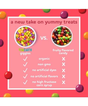 YumEarth Organic Giggles Snack Packs - 10 x 0.5 oz (14g) | Healthy Candy Treats - Buy Online on GoSupps.com