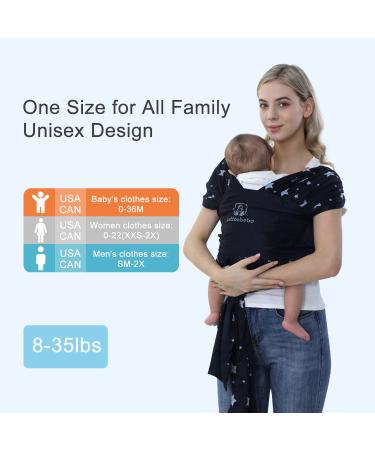 COTTONBEBE Baby Wrap Carrier | Adjustable Newborn to Toddler | Mesh Breathable | Blue - Buy Online on GoSupps.com