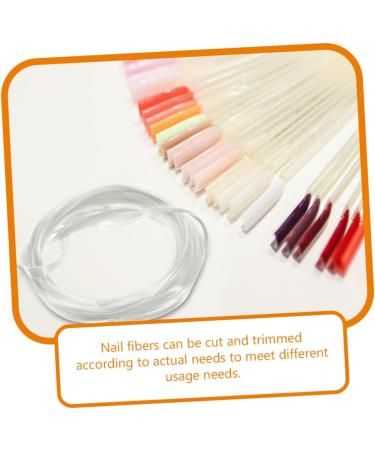 Beavorty 3 nail tool nail art tools para u as Practical Nail Fiber DIY nail extension Nail Salon Goods fake silk nails fibers white plastic fiber flexible Manicure tools - Buy Online on GoSupps.com