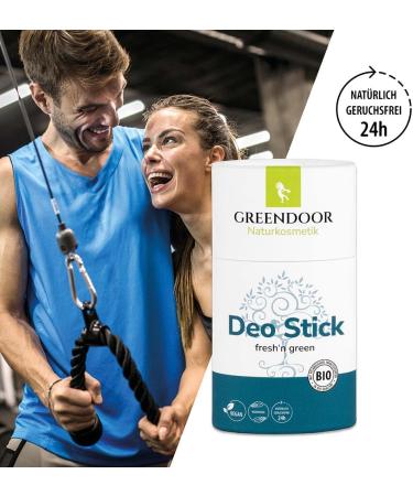 50 ml Greendoor cream deodorant WITHOUT ALUMINUM salts very effective against perspiration odor vegan natural preservative-free alcohol-free ORGANIC deodorant not tested on animals - Buy Online on GoSupps.com