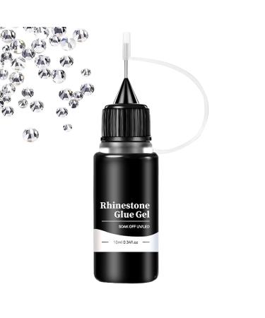 Nail glue rhinestone nail glue | 10ml quick-drying rhinestone glue - Needle tip for nails design accessories charm decoration glue for beginners use