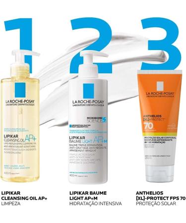 La Roche-Posay Lipikar Baume Light AP+ M 400ml - Soothing Lotion for Dry Skin Hydration & Repair - International Shipping Available - Buy Online on GoSupps.com