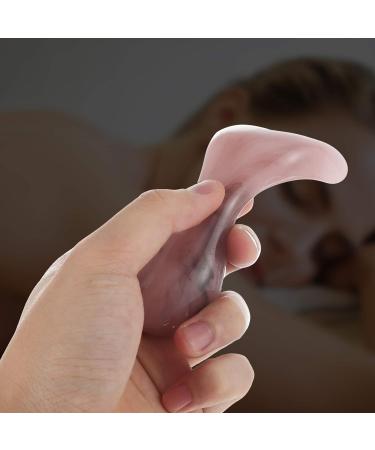 Frcolor 2-in-1 Jade Trigger Point Massage Tool & Acupuncture Pencil - Portable Face Spatula & Nasal Scraper - Pink Massage Comb (11x4.5cm) - International Shipping Available - Buy Online on GoSupps.com