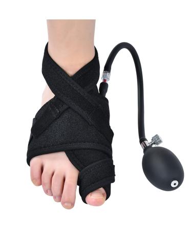 Hallux valgus correction bunion corrector toe smoothing & adjustable orthopedic pneumatic bunion rails relief (single/left foot)