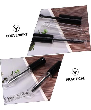 OHPHCALL 32 Pcs Mascara Tube Clear Empty Mascara Bottle Eyelash Liquid Tube Empty Bottle Plastic Portable 1 g (Pack of 1) Blackx2pcs - Buy Online on GoSupps.com