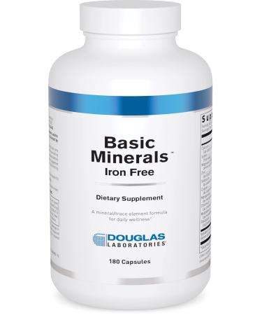 Douglas Laboratories Basic Minerals | Iron Free Mineral/Trace Element Formula to Support Overall Health | 180 Capsules