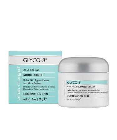 Pharmagel Glyco-8 Facial Firming Moisturizer for Combination Skin | Deeply Hydrating Daily Facial Moisturizer for Fine Lines and Wrinkles - 2 oz.