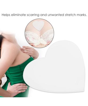 Ymiko Anti-Wrinkle Chest Pads | Reusable Silicone Decollete Bra Care | Invisible Heart Shape for Smooth Skin - Buy Online on GoSupps.com