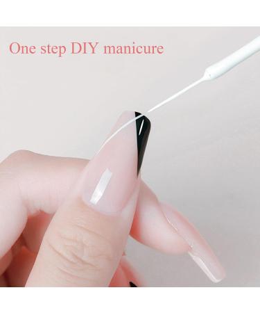 White Nail Polish - Painted Gel Nail Polish - 12ml Gel Liner Nail Art Gel Polish - Soak Off French Tip Manicure Gel UV/LED Gel Polish Pen for Painting Drawing Swirl Nails Home DIY - Buy Online on GoSupps.com