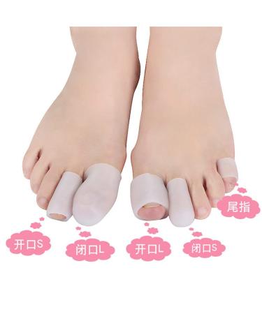 10 Pcs 100% Gel Toe Caps - Comfort Soft Protectors for Blisters & Corns - Adult Big & Small Toes - White - Buy Online on GoSupps.com