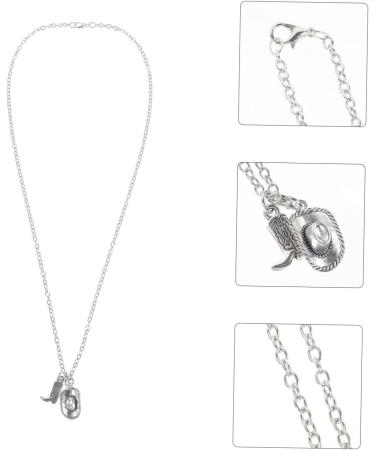 Yardenfun Cowboy Themed Pendant Necklace Hanging Ornament Funny Necklace for Alloy Jewelry Pendant Necklace Creative Necklace Unique Pendant for Necklace Party Favors - Buy Online on GoSupps.com