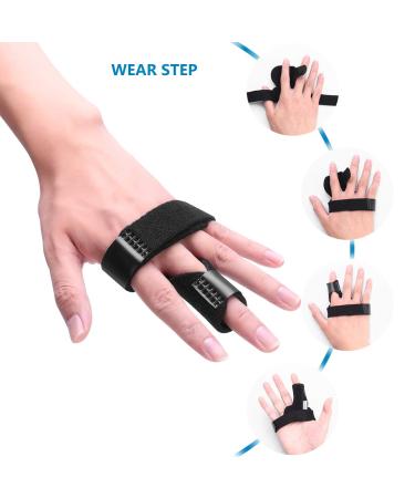 Clispeed Finger Rail - Adjustable Aluminum Support for Index Finger Pain Relief - Black - Buy Online on GoSupps.com