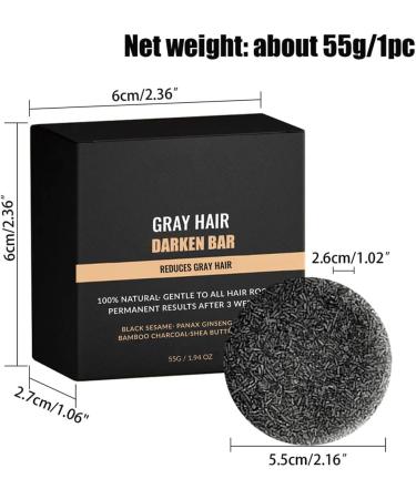  HADAVAKA Gray Hair Reversebar Moisturizing and Nourishing Hair Blackening Soap Scalp Cleansing And Care Soap Anti-Grey Bar for Shin - Buy Online on GoSupps.com
